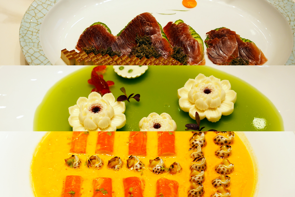 大觀樓長(zhǎng)聯(lián)宴。從上至下依次為北走蜿蜒、九夏芙蓉、蟹嶼螺洲。供圖